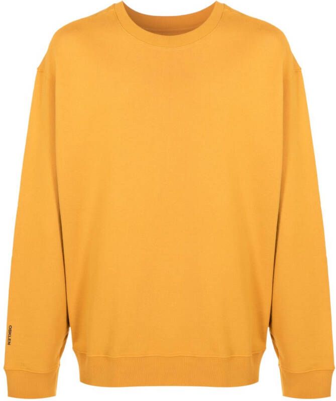 Osklen Sweater met logoprint Geel