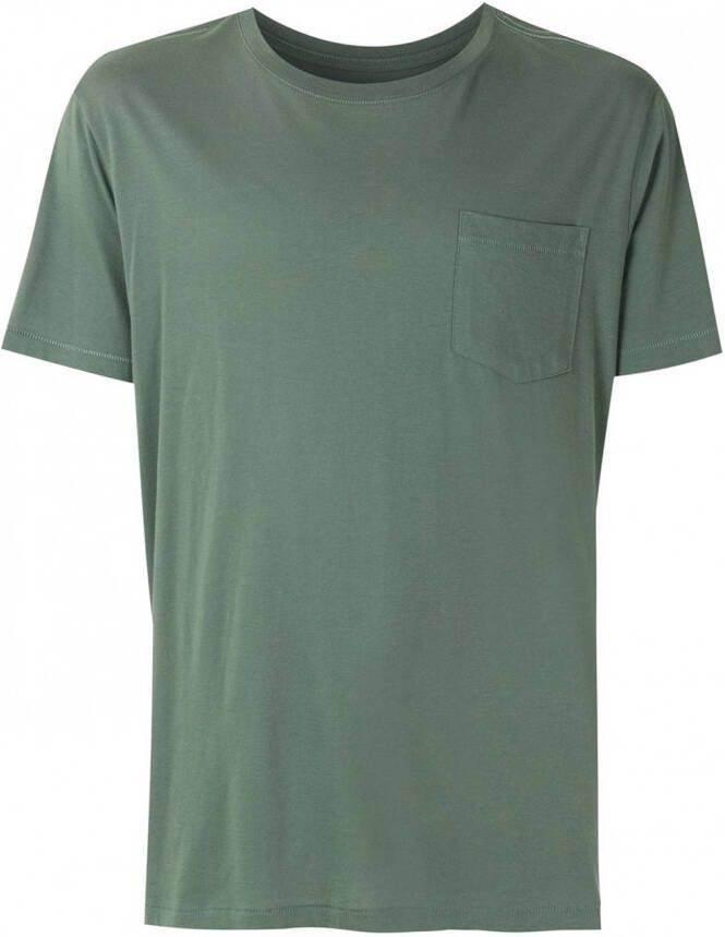 Osklen T-shirt met borstzak Groen