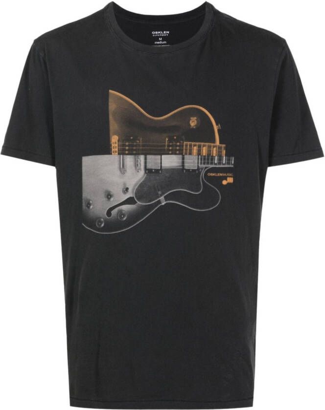 Osklen T-shirt met fotoprint Zwart