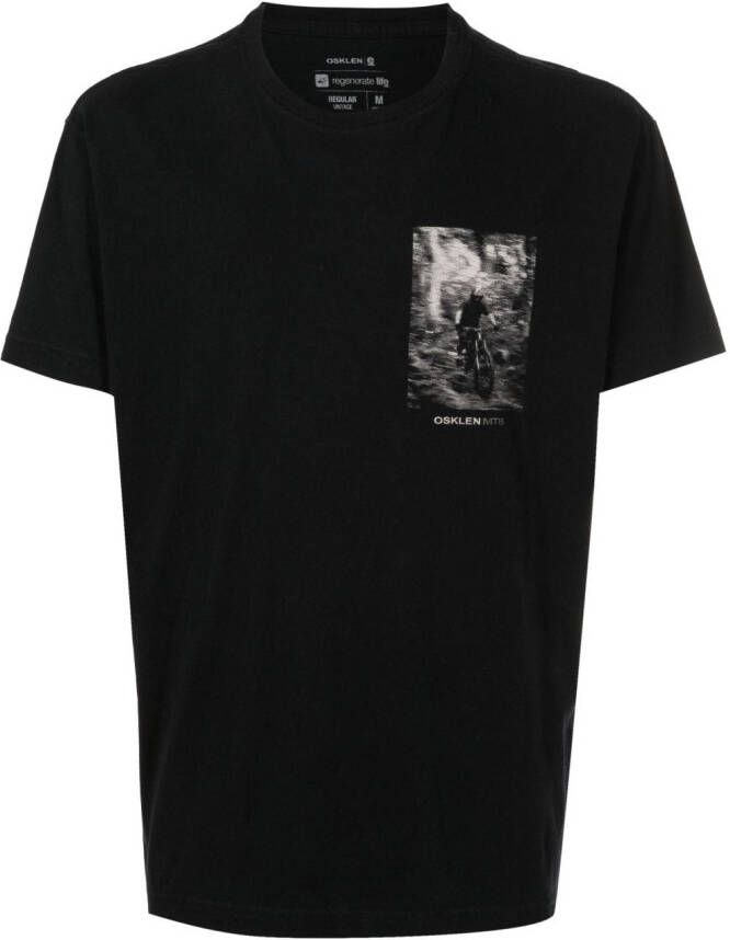 Osklen T-shirt met fotoprint Zwart