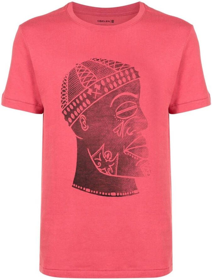 Osklen T-shirt met grafische print Rood
