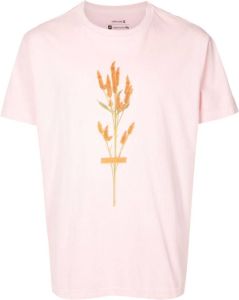 Osklen T-shirt met grafische print Roze