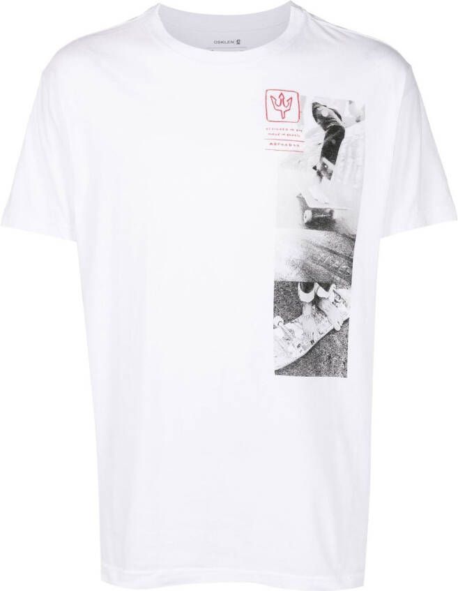 Osklen T-shirt met grafische print Wit