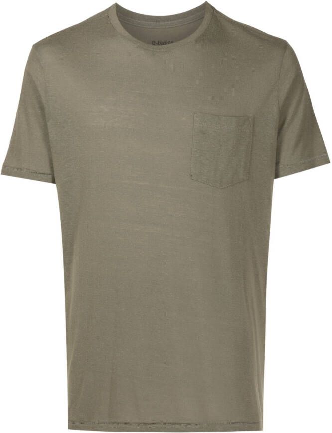 Osklen T-shirt met jersey zak Groen