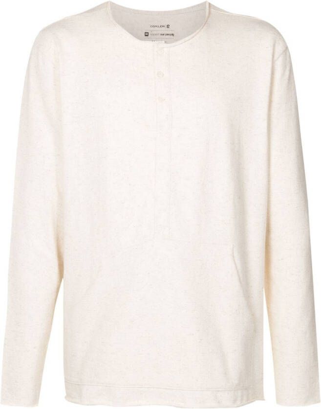 Osklen T-shirt met lange mouwen Beige