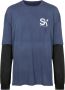 Osklen T-shirt met lange mouwen Blauw - Thumbnail 1