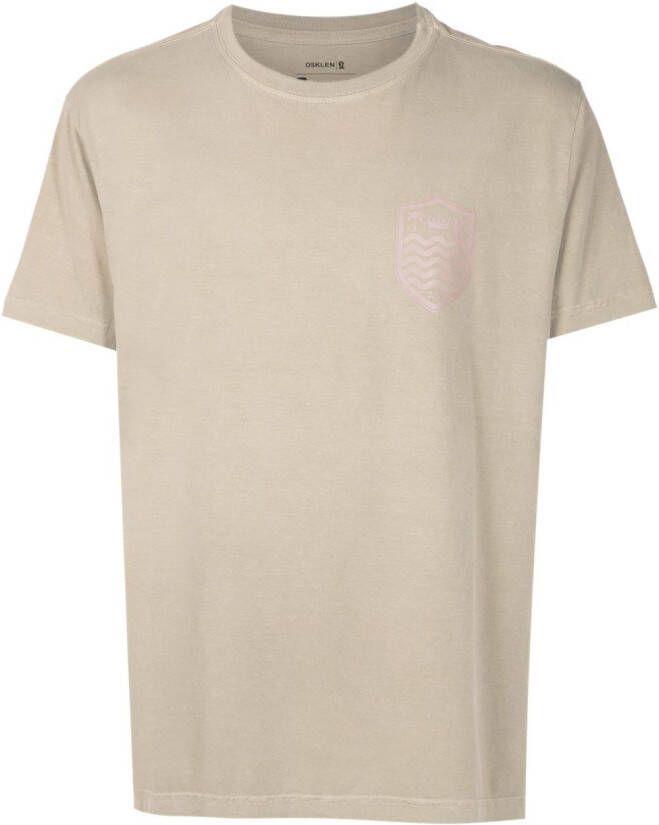 Osklen T-shirt met logopatch Groen