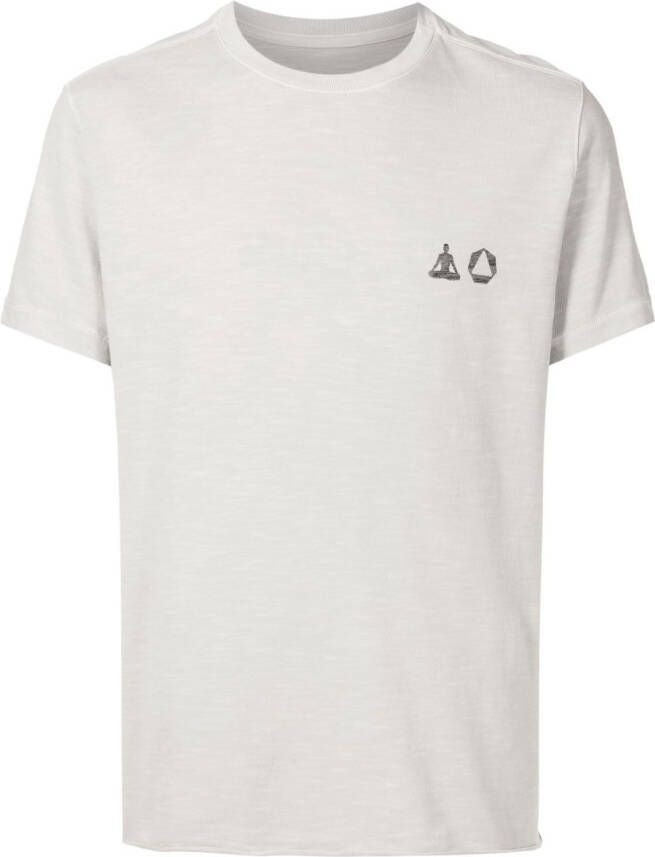 Osklen T-shirt met logoprint Beige