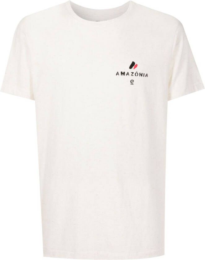 Osklen T-shirt met logoprint Beige