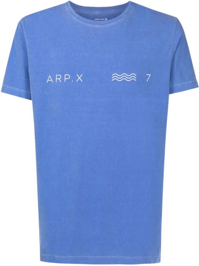 Osklen T-shirt met logoprint Blauw