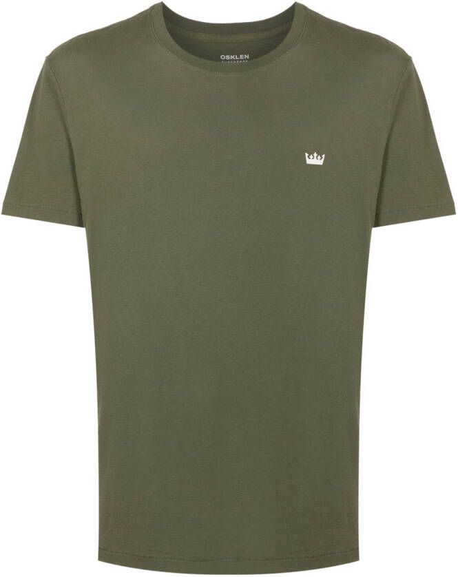 Osklen T-shirt met logoprint Groen