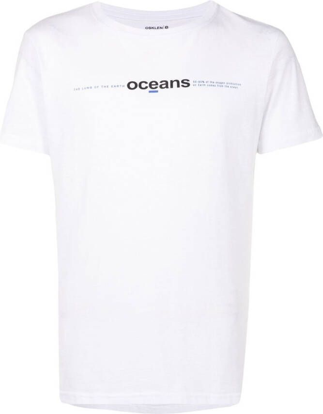 Osklen T-shirt met logoprint Wit