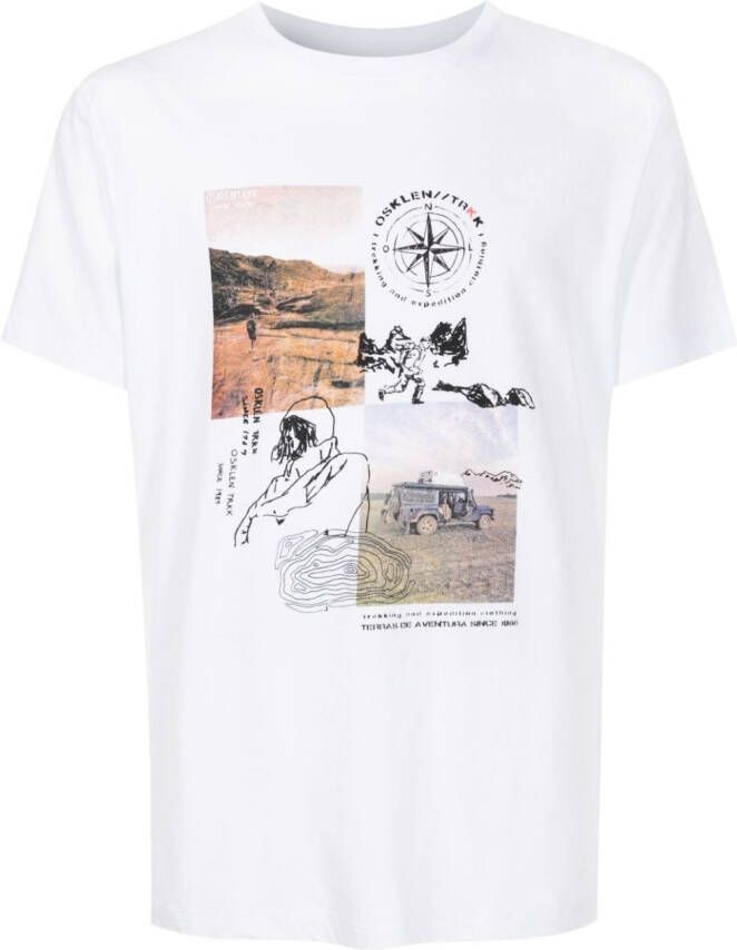 Osklen T-shirt met logoprint Wit
