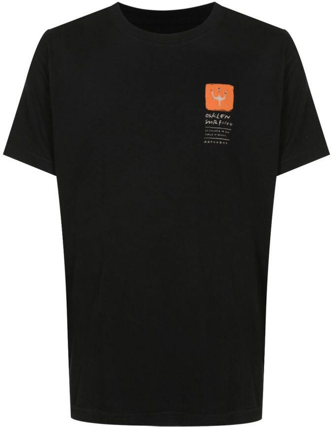 Osklen T-shirt met logoprint Zwart