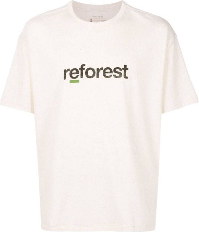 Osklen T-shirt met print Beige