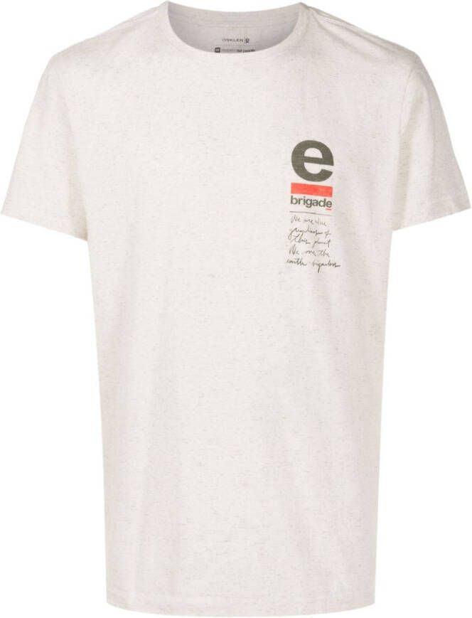 Osklen T-shirt met print Beige
