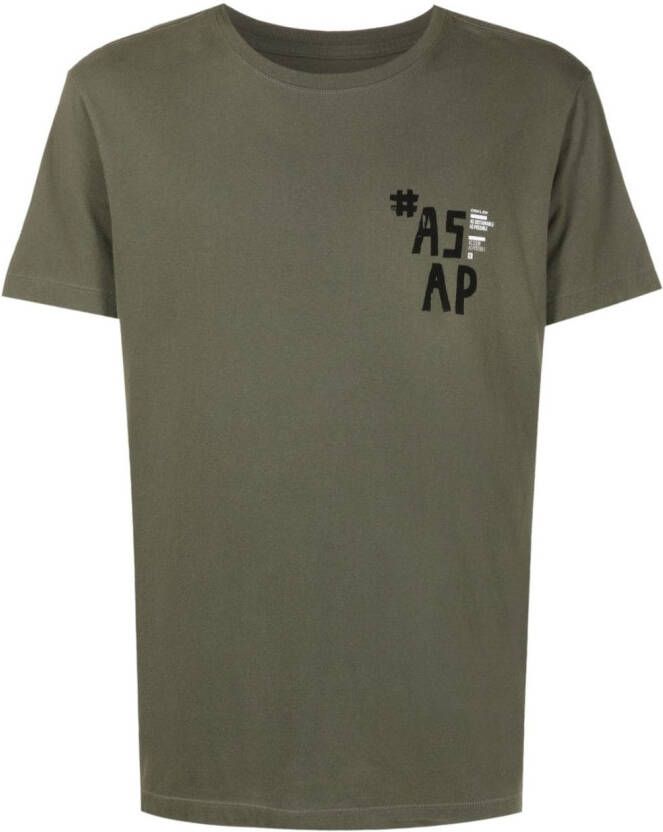 Osklen T-shirt met print Groen