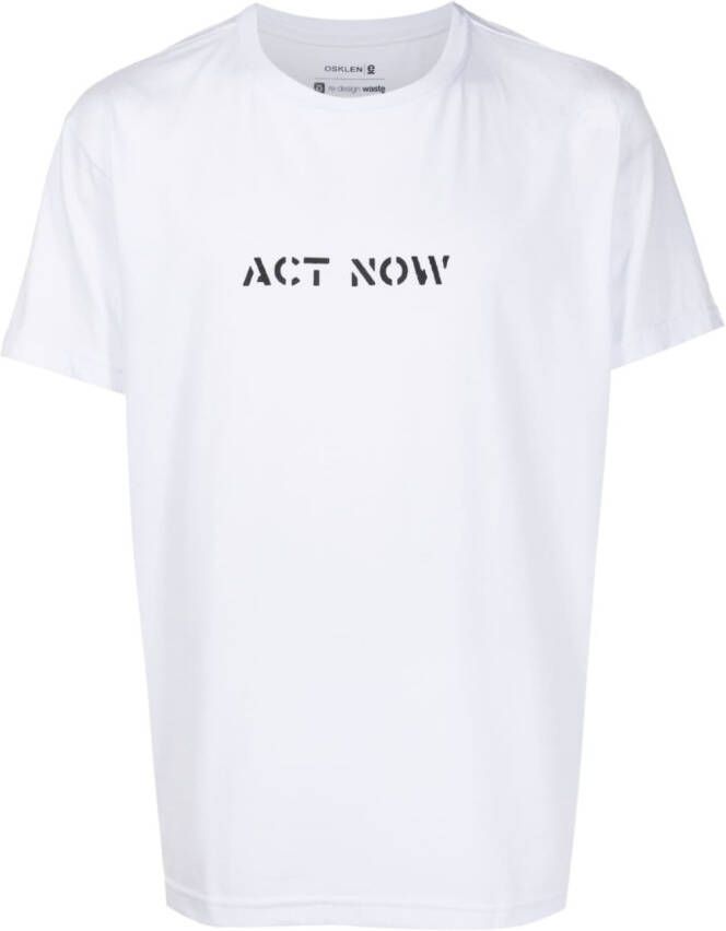 Osklen T-shirt met print Wit