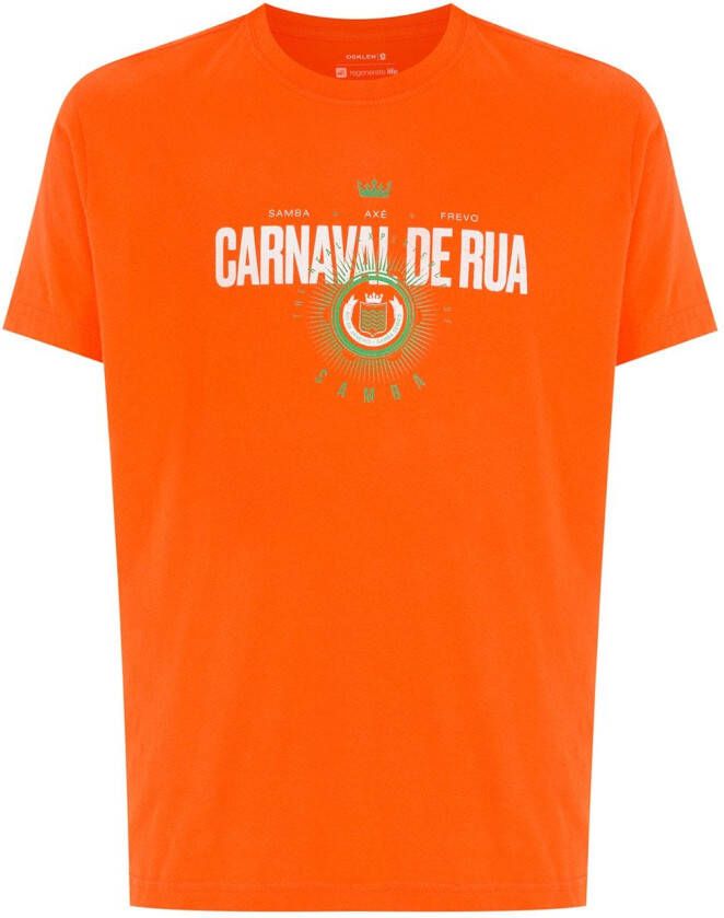 Osklen T-shirt met ronde hals Oranje