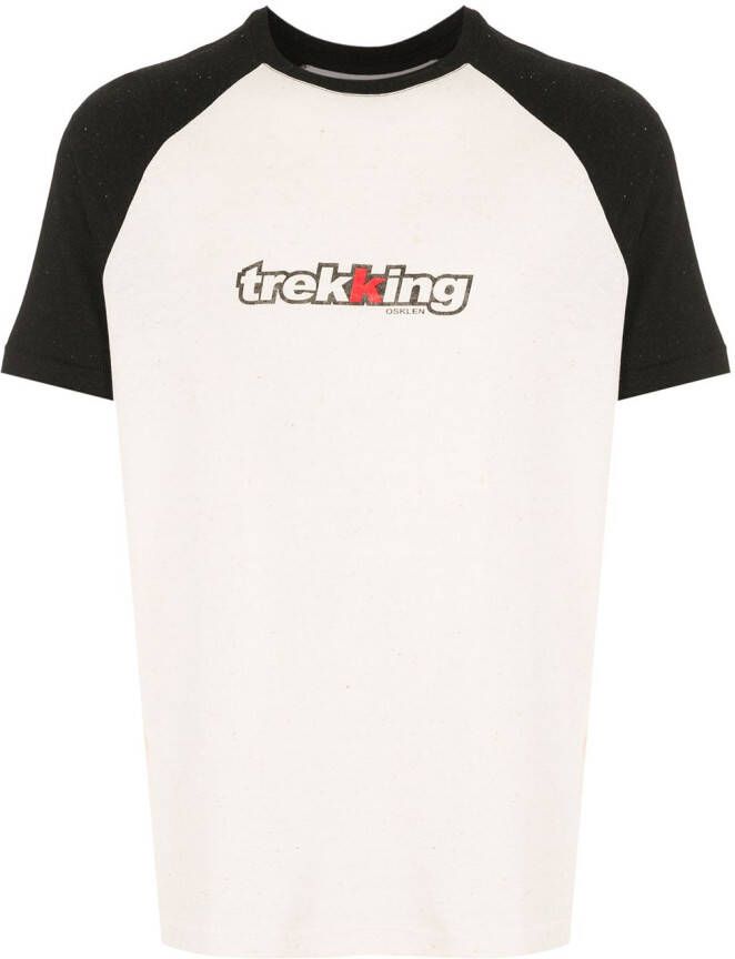 Osklen T-shirt met tekst Beige