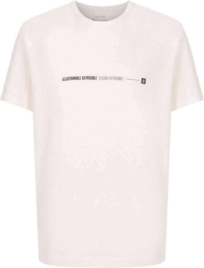 Osklen T-shirt met tekst Beige