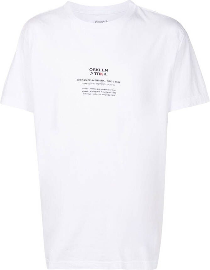 Osklen T-shirt met tekst Wit