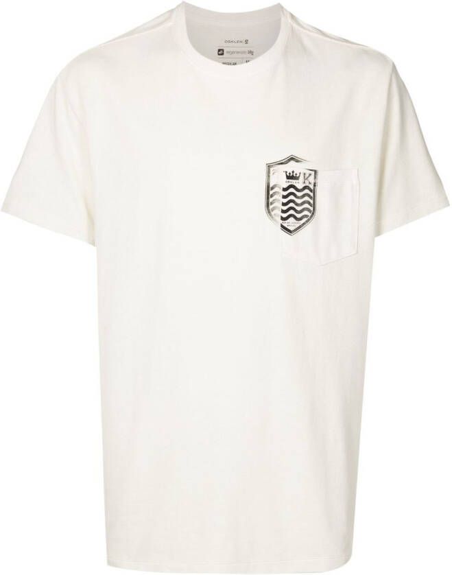 Osklen T-shirt met zak Beige