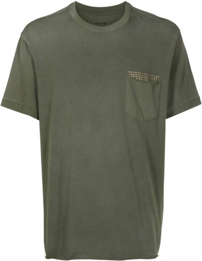 Osklen T-shirt met zak Groen