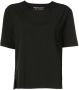 Osklen T-shirt met zijsplit Zwart - Thumbnail 1