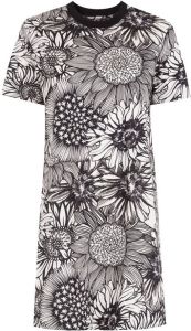 Osklen T-shirtjurk met bloemenprint Zwart