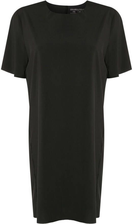 Osklen T-shirtjurk met korte mouwen Zwart