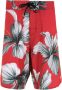 Osklen Zwembroek met bloemenprint Rood - Thumbnail 1