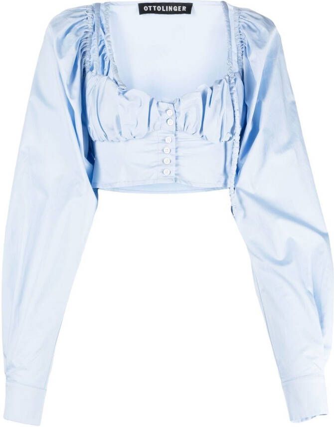 Ottolinger Cropped blouse Blauw