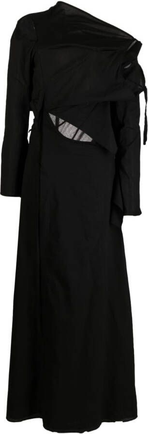 Ottolinger Gedrapeerde jurk Zwart