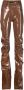 Ottolinger Gedrapeerde broek Bruin - Thumbnail 1