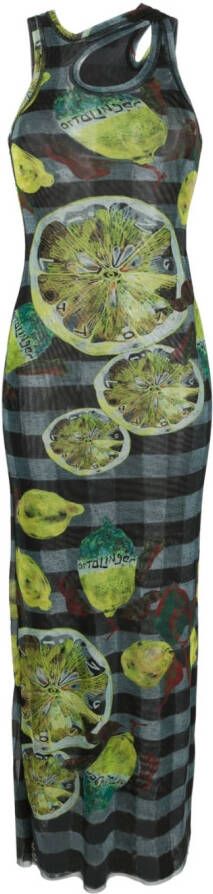 Ottolinger Maxi-jurk met print Groen