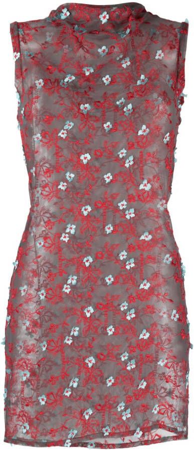 Ottolinger Mini-jurk met borduurwerk Grijs