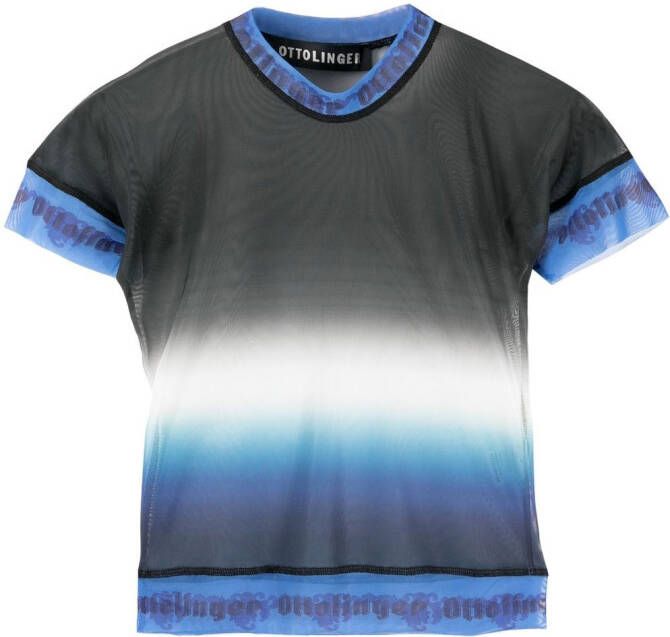 Ottolinger T-shirt met logo afwerking Blauw