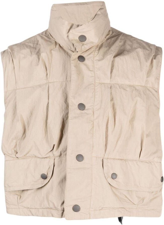OUR LEGACY Cropped gilet Beige