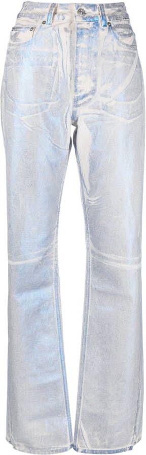 OUR LEGACY Jeans met gerafeld-effect Beige