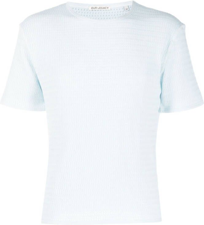 OUR LEGACY Katoenen poloshirt Blauw