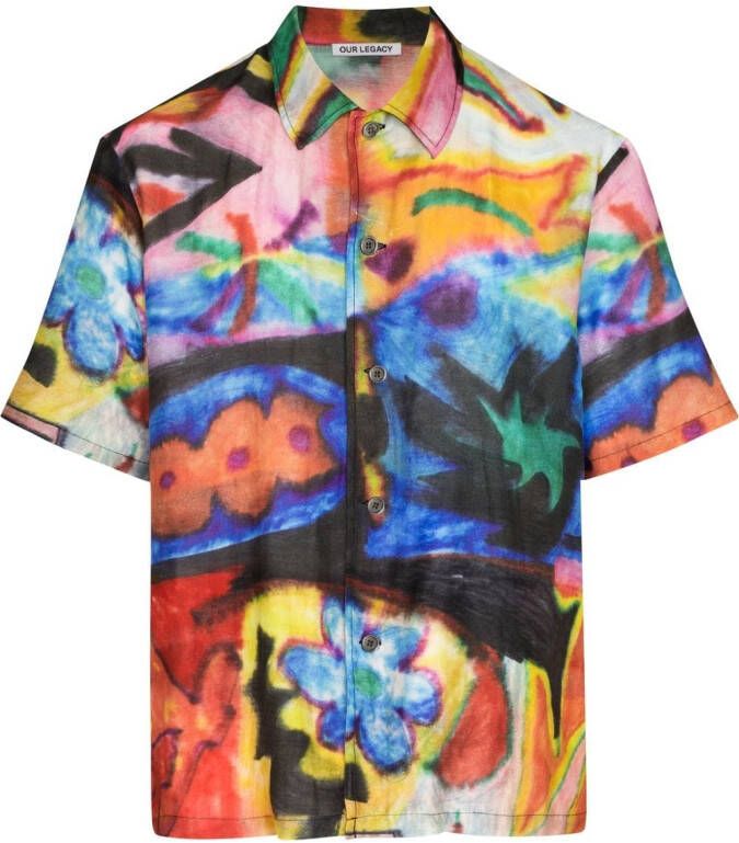 OUR LEGACY Overhemd met print Blauw