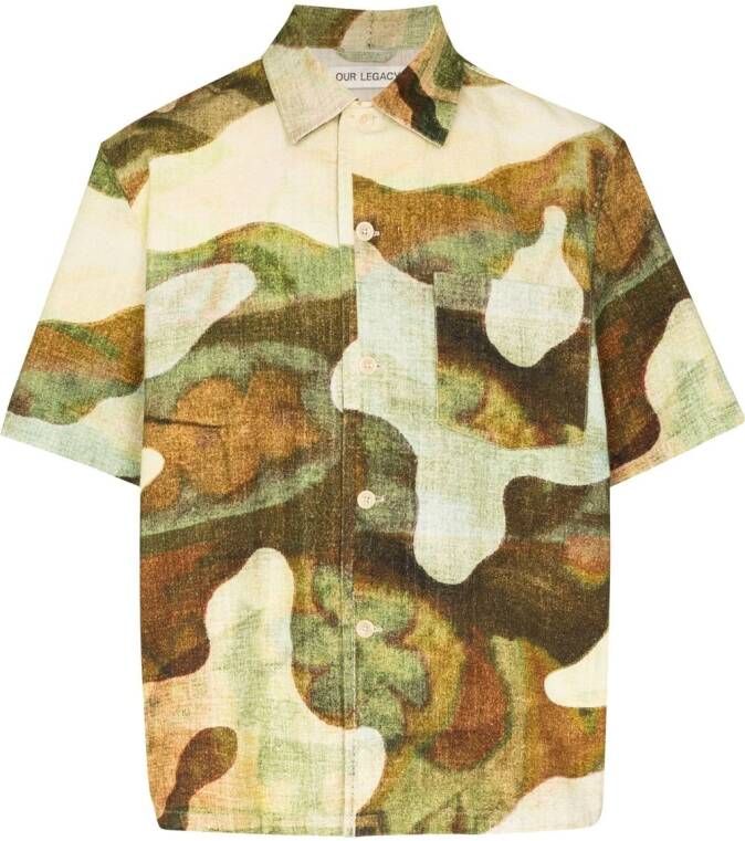 OUR LEGACY Overhemd met print Groen