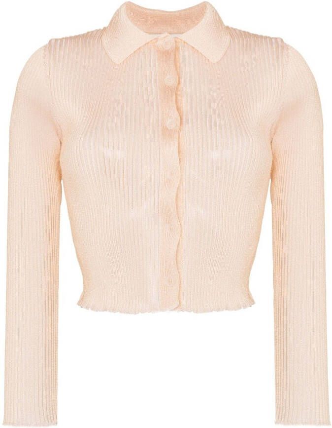OUR LEGACY Ribgebreide polotop Goud