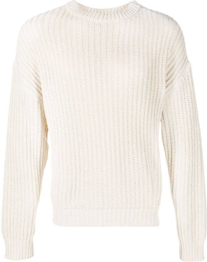OUR LEGACY Ribgebreide trui Beige