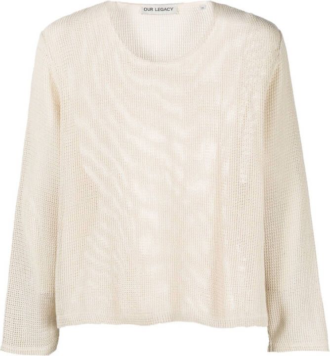 OUR LEGACY Trui met ronde hals Beige