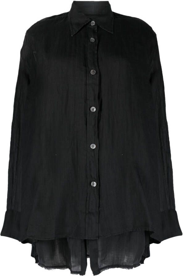 OUR LEGACY Semi-doorzichtige blouse Zwart