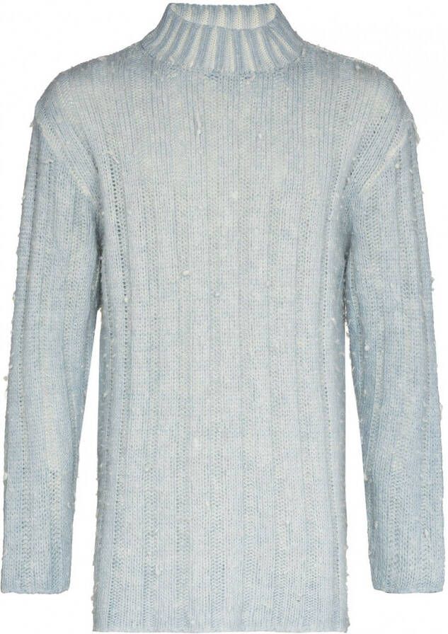 OUR LEGACY Trui met trechterhals Blauw