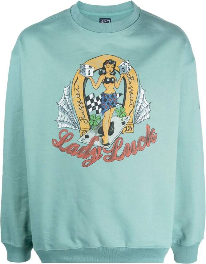RASSVET Sweater met print Blauw