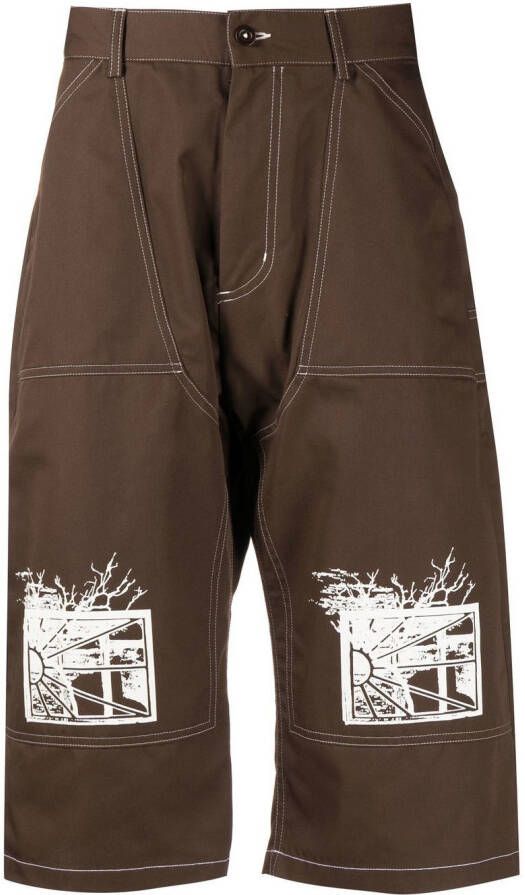 RASSVET Knielange shorts Bruin